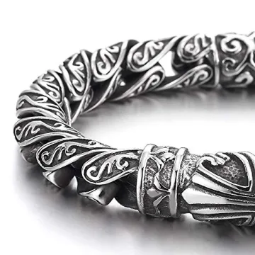 Unique Retro Tribal Men's Bracelet - Durable Stainless Steel