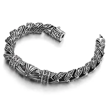 Unique Retro Tribal Men's Bracelet - Durable Stainless Steel