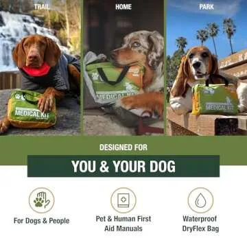 Adventure Medical Kits Me & My Dog Medical Kit for Humans & Canines - Essential First Aid Gear Inclu...