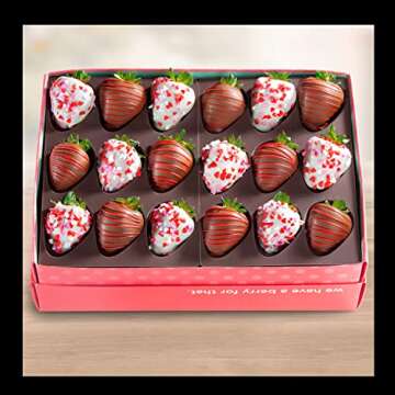 A Gift Inside Love Bites Dipped Strawberries - 18 Fun Size Berries