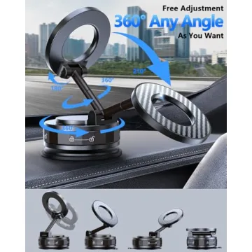 Vacuum Magnetic Car Phone Holder for Mag-Safe