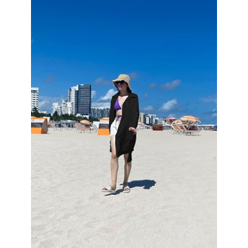 Stylish Bsubseach Women's Linen Beach Cover Up