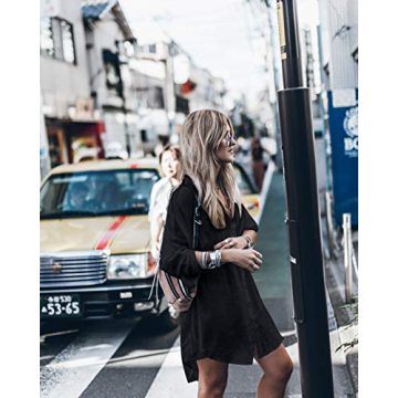 Stylish Bsubseach Women's Linen Beach Cover Up