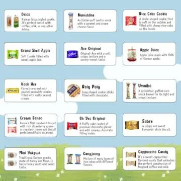 Korean Snack Box - 50 Count Assortment for Kids and Adults