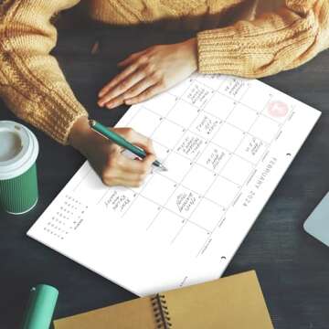 Stylish Desk Calendar 2024-2025 for Easy Planning