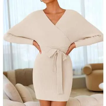 ZESICA Women's Stylish Fall Sweater Dress for Any Occasion