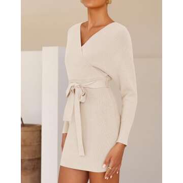 ZESICA Women's Stylish Fall Sweater Dress for Any Occasion