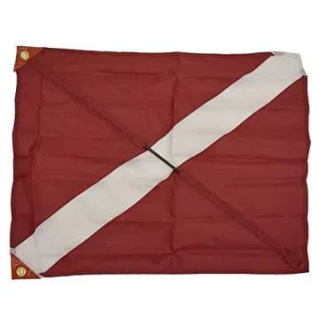 SeaSense 20-Inch Nylon Diver Down Flag for Safe Diving