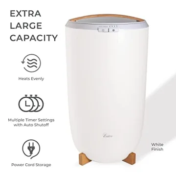 Zadro Towel Warmer with Timer - Luxury Heated Bath Towel