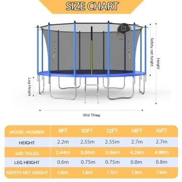 Premium Quality Trampoline for Kids and Adults - Safe Fun