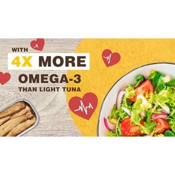 Season Sardines in Olive Oil - Skinless & Boneless, Wild Caught, 22g of Protein, Keto Snacks, More Omega 3's Than Tuna, Kosher, High in Calcium, Canned Sardines - 4.37 Oz Tins, 12-Pack