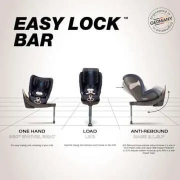 Cybex Sirona S Rotating Convertible Car Seat with SensorSafe 2.1, Children Newborn to Four Years, Easy Child Load, Infant Baby Toddler Preschooler, Indigo Blue