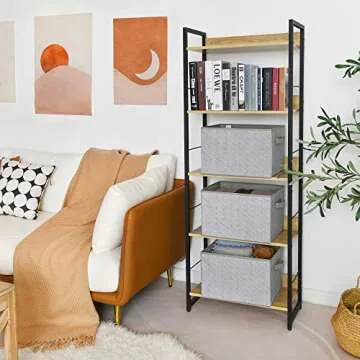 GRANNY SAYS Jumbo Closet Storage Bins, Storage Baskets for Organizing, Fabric Storage Bins with Hand...