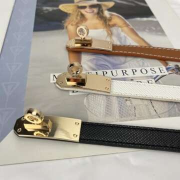 FENLDY Adjustable Thin Belts for Women Chic Fashionable Style