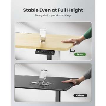 Marsail Electric Standing Desk - Adjustable & Durable Height Desk
