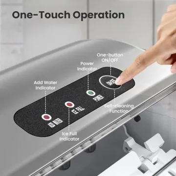 Compact Crzoe Countertop Ice Maker for Quick Ice