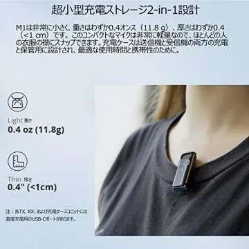 Hollyland Lark M1 Wireless Lavalier Microphone,Mini Lapel Mic Compatible with Smartphone/Camera/Laptop with Dual-Channel Recording, 656ft Transmission Range,20-Hour Battery Life