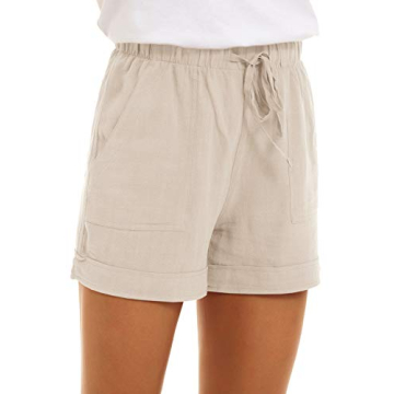 KINGFEN Women's Comfy Summer Lounge Shorts with Pockets