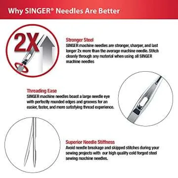 SINGER Twin Stretch Needle for Smooth Stitching