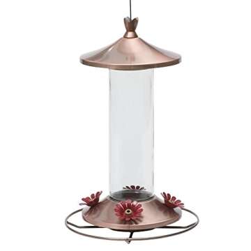 Perky-Pet 710B Elegant Copper Glass Hummingbird Feeder - 12 oz (Pack of 2)