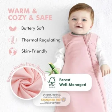 HAPIU Bamboo Rayon Baby Sleep Sack TOG 1.0 2-Way Zipper