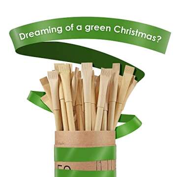 Agile Home and Garden Eco-Friendly Pens - Recycled Paper Pen Set, Eco-Friendly Ink Pens, Pack of 50 Eco Pens - Eco-Friendly School Supplies, Eco Office Supplies Ink Pens