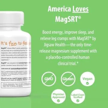 Jigsaw Health MagSRT Timed Release Magnesium Supplement