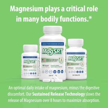 Jigsaw Health MagSRT Timed Release Magnesium Supplement