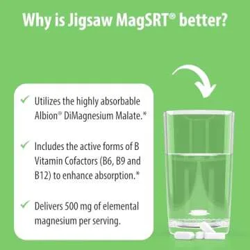 Jigsaw Health MagSRT Timed Release Magnesium Supplement