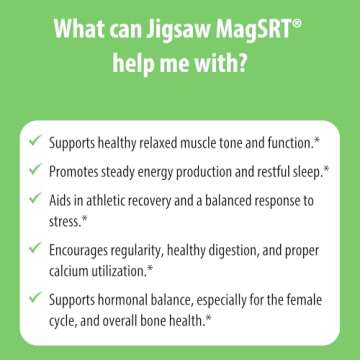 Jigsaw Health MagSRT Timed Release Magnesium Supplement