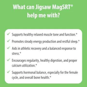 Jigsaw Health MagSRT Timed Release Magnesium Supplement