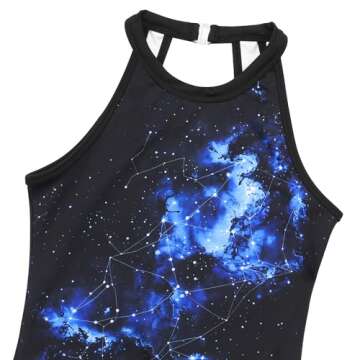 JOYSTREAM Sparkly Gymnastics Leotards for Girls, Activewear, 8-9 Years