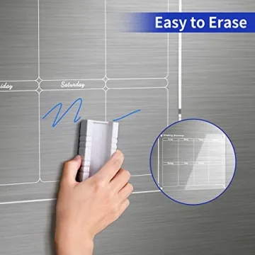 NPPLUS Acrylic Magnetic Dry Erase Board Calendar for Fridge