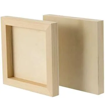 Durable 8x8 Wood Canvas Boards for Artists & Crafters