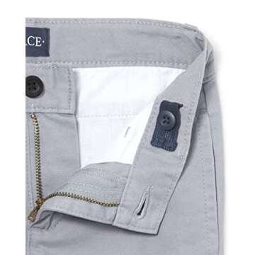 The Children's Place boys Stretch Chino Pants, Fin Gray, 4