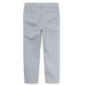 The Children's Place boys Stretch Chino Pants, Fin Gray, 4