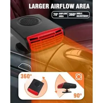 Car Heater - Portable Car Heaters for Vehicle, 12V Car Heater That Plugs Into Cigarette Lighter