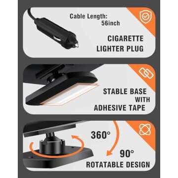 Car Heater - Portable Car Heaters for Vehicle, 12V Car Heater That Plugs Into Cigarette Lighter