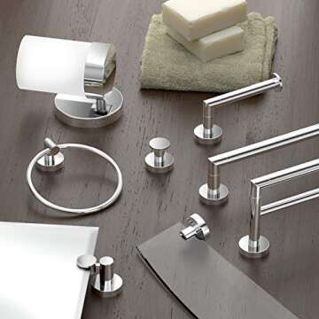 Gatco 1630 Glam Single Sconce in Chrome - Chic Bathroom Lighting