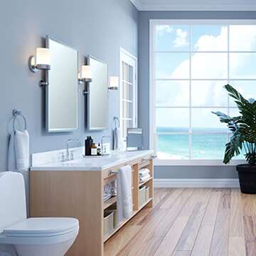 Gatco Glam Single Sconce in Chrome for Modern Bathrooms