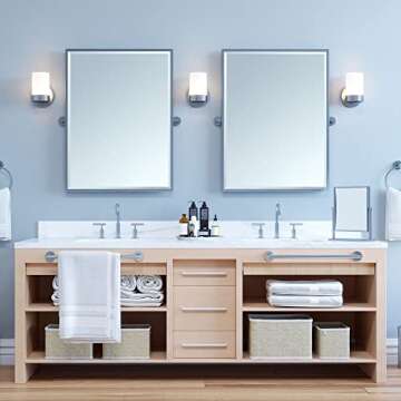 Gatco Glam Single Sconce in Chrome for Modern Bathrooms