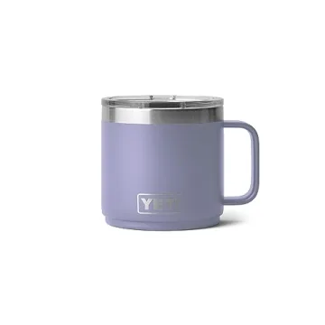 YETI Rambler 14 oz Stackable Mug, Vacuum Insulated, Stainless Steel with MagSlider Lid, Cosmic Lilac