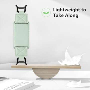 CoBak Secure Hand Strap for Kindle and Tablets - Versatile and Lightweight Finger Grip Holder for 6-7.5" Kindle/Kobo/Voyaga/Lenovo/Sony E-Book Tablet - High Elasticity, Sagegreen-1