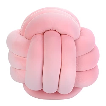KEBAIHUA Knot Ball Pillows, Round Throw Pillow Cushion for Home, Soft Plush Toy