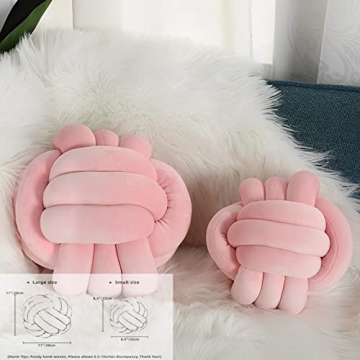 KEBAIHUA Knot Ball Pillow - Soft Plush Home Decor for Kids