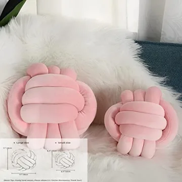 KEBAIHUA Knot Ball Pillow - Soft Plush Home Decor for Kids