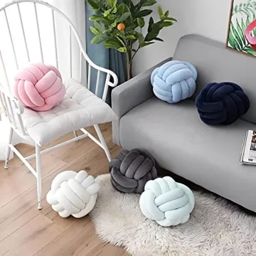 KEBAIHUA Knot Ball Pillow - Soft Plush Home Decor for Kids