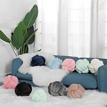 KEBAIHUA Knot Ball Pillow - Soft Plush Home Decor for Kids