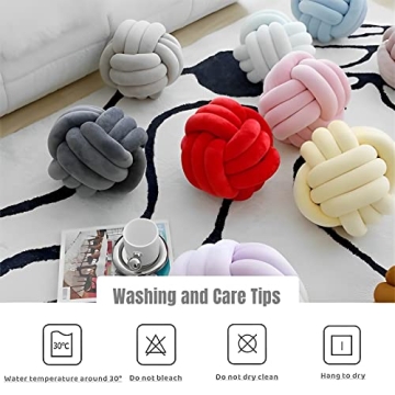 KEBAIHUA Knot Ball Pillow - Soft Plush Home Decor for Kids
