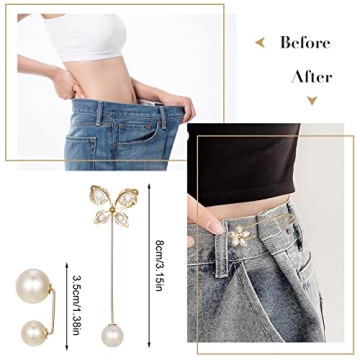 FRIUSATE 15-Piece Pearl Brooch Pins for Women and Girls